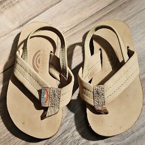 Rainbow Kids Sandals - Light Brown